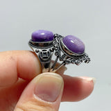 45 Pieces Charoite Different Styles Ring 3 - Wholesale Crystals