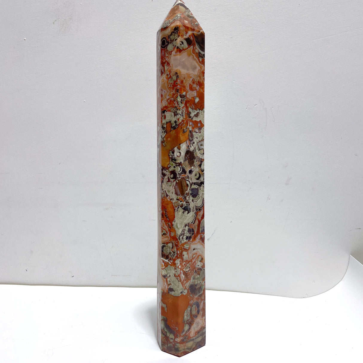3 Pieces Tall China Agate Tower Point