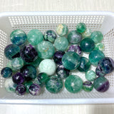 42 Pieces Beautiful Feather Fluorite Sphere Balls