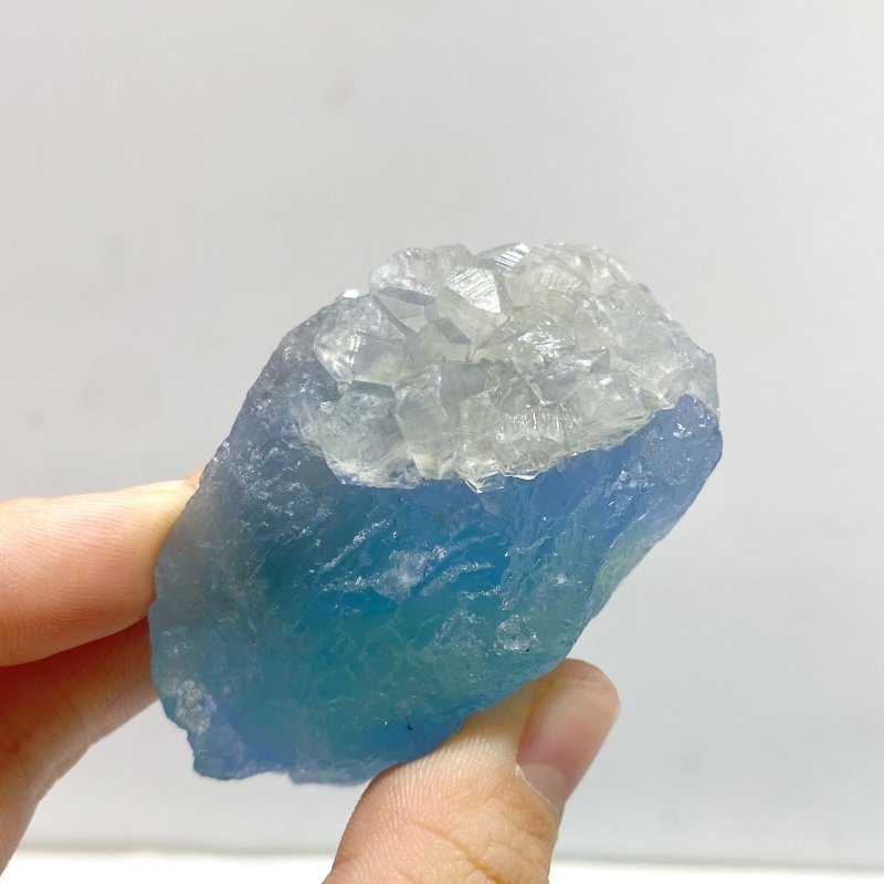 47 Pieces Blue Fluorite Mixed Calcite Raw Stone Specimen For Collection - Wholesale Crystals