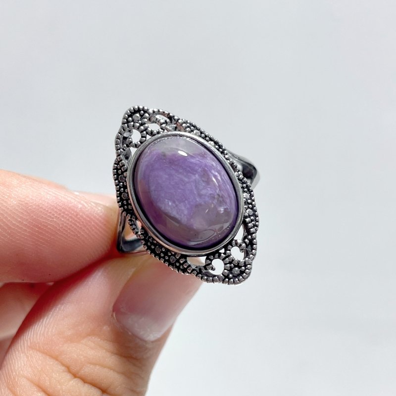 47 Pieces Charoite Different Styles Ring 2 - Wholesale Crystals