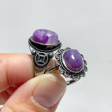 47 Pieces Charoite Different Styles Ring 2 - Wholesale Crystals
