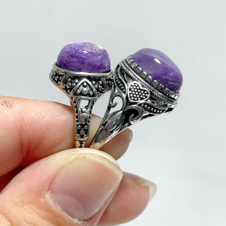 47 Pieces Charoite Different Styles Ring 2 - Wholesale Crystals