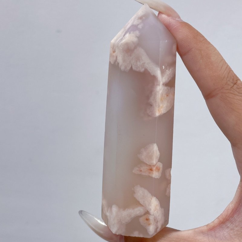 47 Pieces Fat Sakura Flower Agate Tower Points - Wholesale Crystals