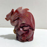Unique Mookaite Flying Dragon Castle Carving #5