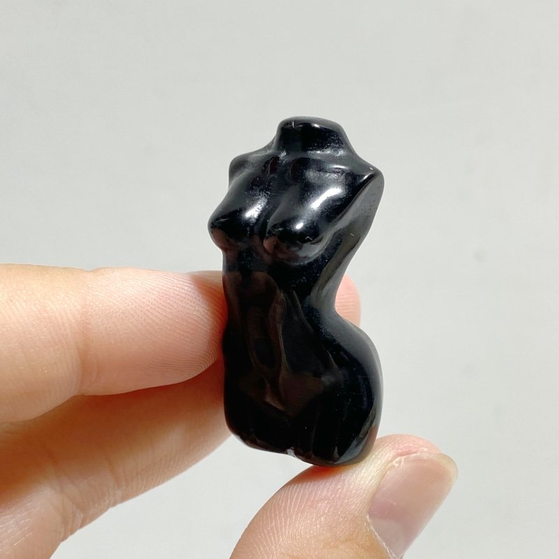 4CM Black Obsidian Goddess Carving Wholesale -Wholesale Crystals
