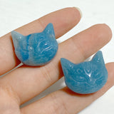 Trolleite Stone Cat Head Carving Wholesale