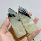 45 Pieces Heat Treatment Citrine Mixed Black Tourmaline Tower Point