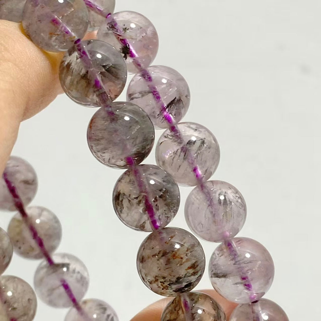 7 Pieces 10mm Auralite 23 Bracelets