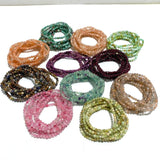4MM Multi - Faceted Flash Bead Bracelets Wholesale Fluorite Garnet - Wholesale Crystals