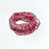 4MM Multi - Faceted Flash Bead Bracelets Wholesale Fluorite Garnet - Wholesale Crystals