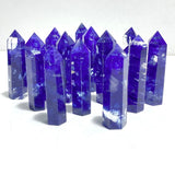 5 - 9CM Deep Blue Smelting Stone Quartz Tower Wholesale - Wholesale Crystals