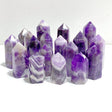 5 - 9CM Fat Chevron Amethyst Tower Wholesale - Wholesale Crystals