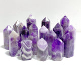 5 - 9CM Fat Chevron Amethyst Tower Wholesale - Wholesale Crystals