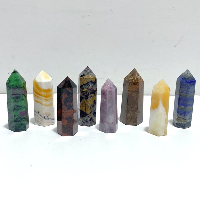 5-9CM Mixed Crystal Points Tower Wholesale Mystery Box - Random Gemsto