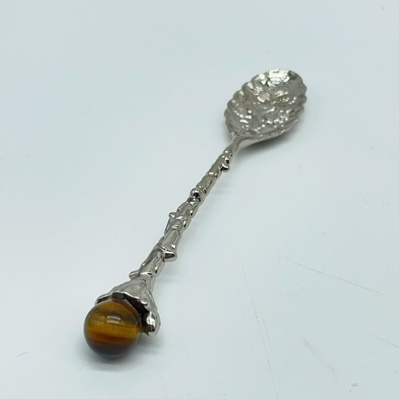 5 Colors Coffee Spoon With Tiger Eye Sphere Wholesale -Wholesale Crystals