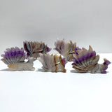 5 Pieces Amethyst Mixed Agate Nine - tailed Fox Carving - Wholesale Crystals