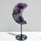 5 Pieces Chevron Amethyst Moon With Stand -Wholesale Crystals