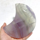 5 Pieces Fluorite Moon Carving With Stand - Wholesale Crystals