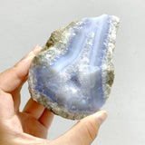 5 Pieces Geode Druzy Blue Chalcedony -Wholesale Crystals