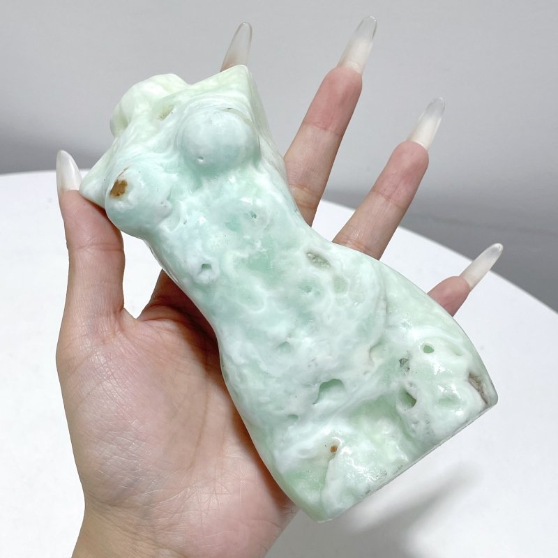 5 Pieces Green Calcite Goddess Carving - Wholesale Crystals