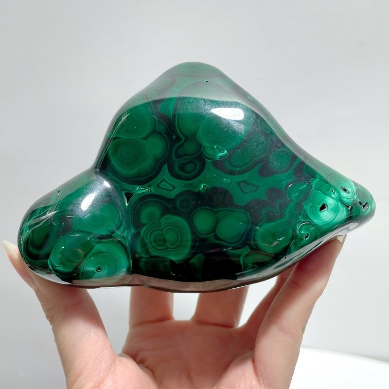 5 Pieces High Quality Polished Malachite Free Form - Wholesale Crystals