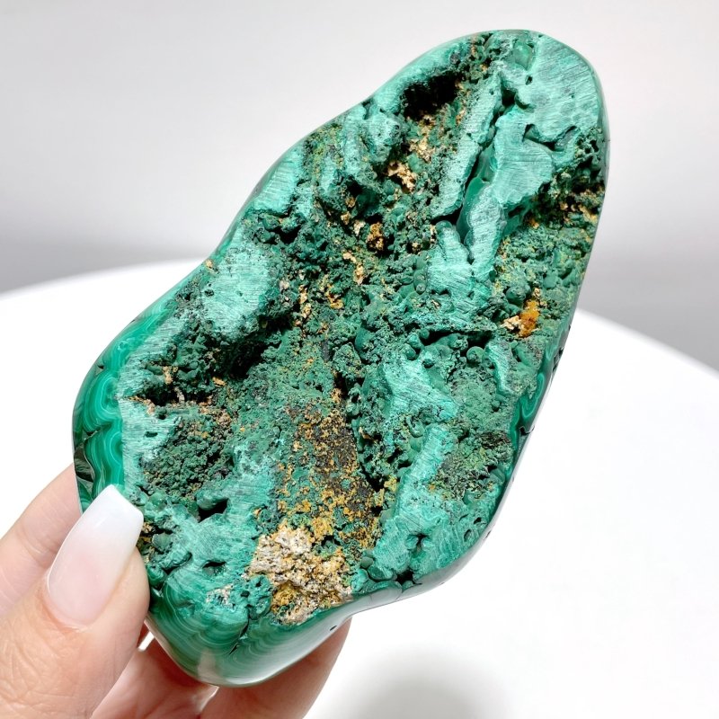 5 Pieces High Quality Polished Malachite Free Form - Wholesale Crystals