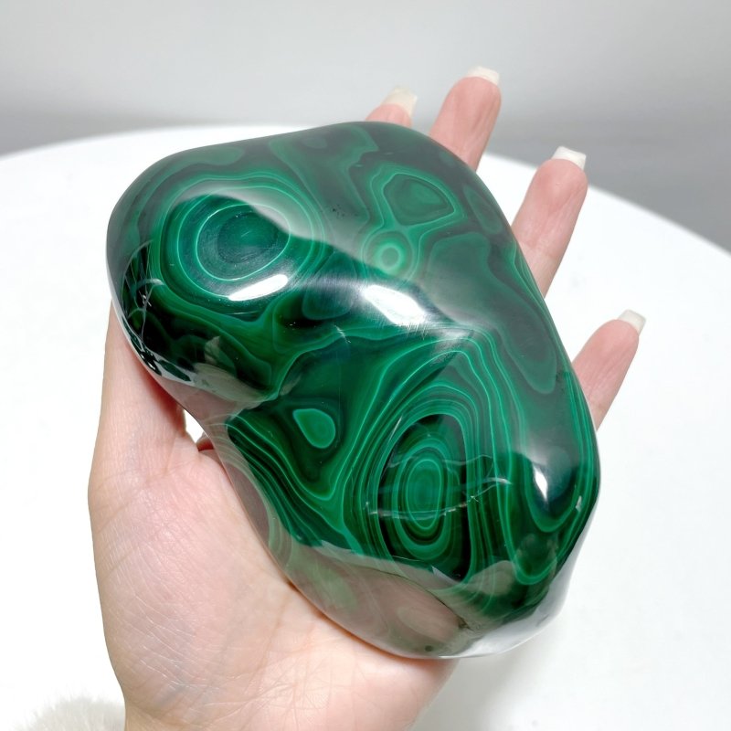 5 Pieces High Quality Polished Malachite Free Form - Wholesale Crystals