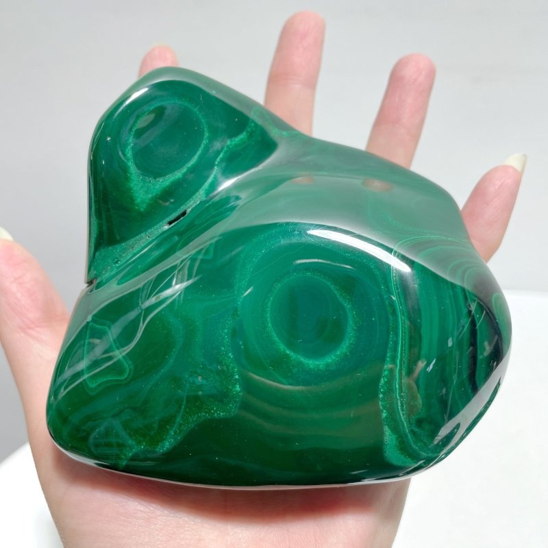 5 Pieces High Quality Polished Malachite Free Form - Wholesale Crystals