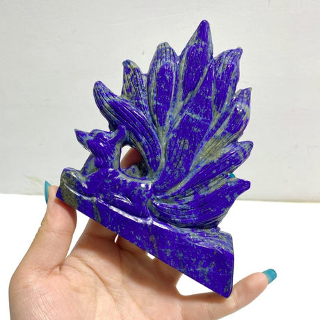5 Pieces Lapis Lazuli Nine - tailed Fox Carving - Wholesale Crystals