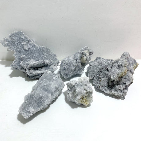 5 Pieces Large Black Clear Quartz Cluster Specimen For Collection -Wholesale Crystals