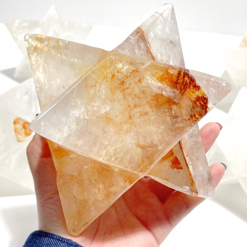 5 Pieces Large Clear Quartz Merkaba - Wholesale Crystals