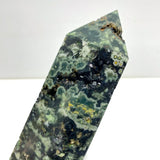 5 Pieces Large Green Sea Jasper Druzy Geode Points - Wholesale Crystals