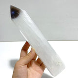 5 Pieces Tall Green Moss Agate Points - Wholesale Crystals