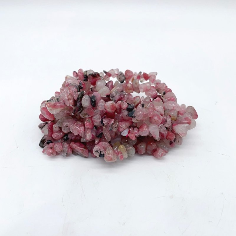 5 Types Chip Bracelet Crystal Wholesale Malachite Phosphosiderite Rutile Quartz -Wholesale Crystals