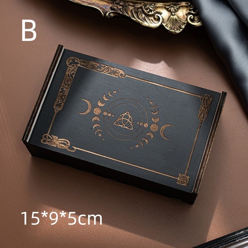 5 Wooden Tarot Cards Storage Box - Wholesale Crystals