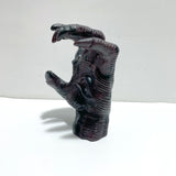 Garnet Mixed Astrophyllite Witchcore Demon Hand Carving