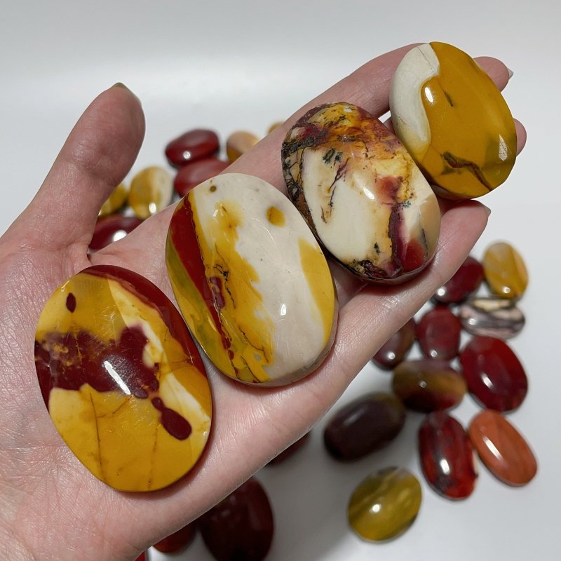 55 Pieces Mookaite Stone Palm -Wholesale Crystals