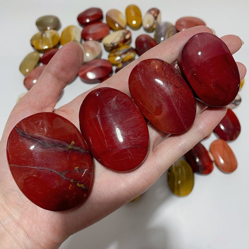 55 Pieces Mookaite Stone Palm -Wholesale Crystals