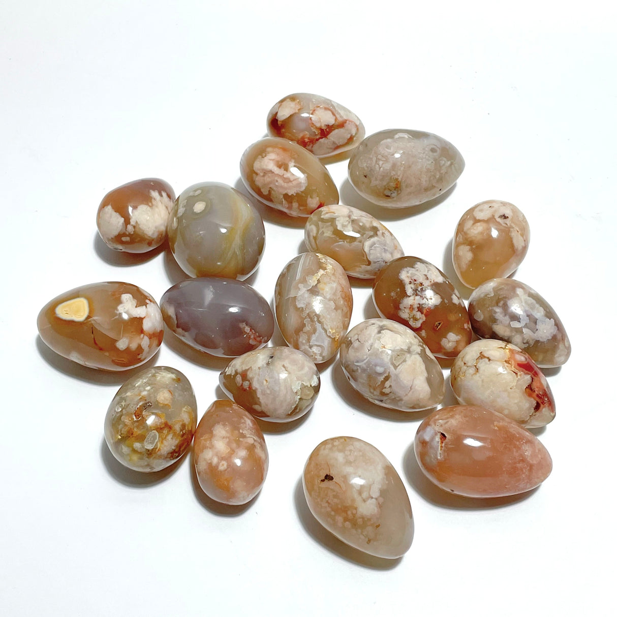Sakura Flower Agate Egg Wholesale