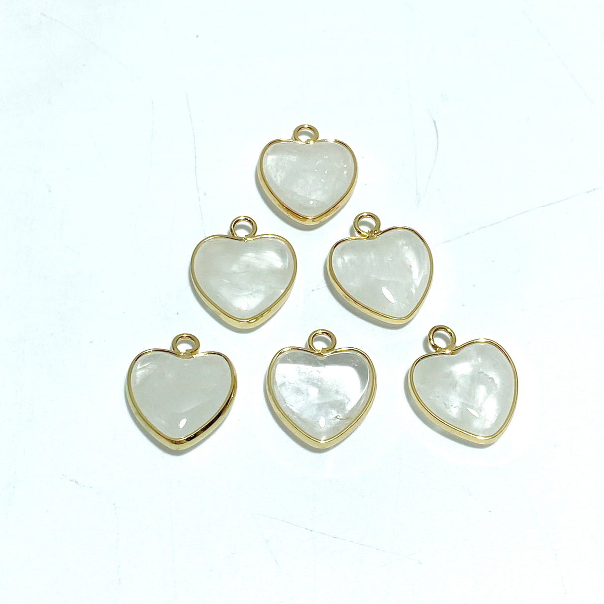 11 Types Crystal Heart Shape Pendants Wholesale Rose Quartz Chevron Amethyst Tiger Eye