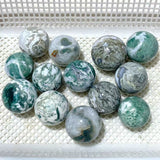 13 Pieces Beautiful Moss Agate Spheres