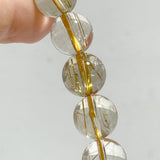 High Grade Gold Rutile Quartz Crystal Bracelet