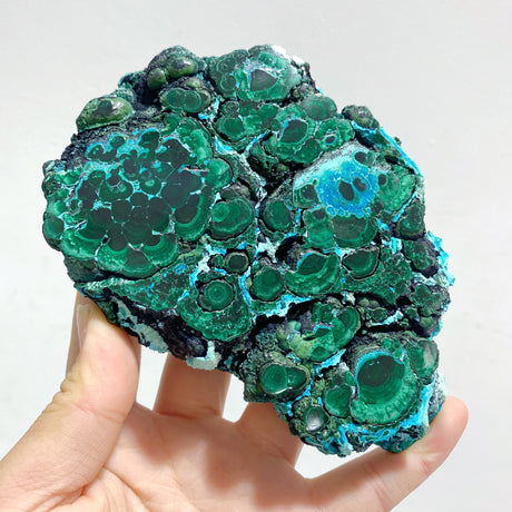 3 Pieces High Quality Beautiful Chrysocolla Mixed Malachite Slab Specimen #9