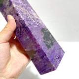 Unique 20.5CM Charoite Tower Point