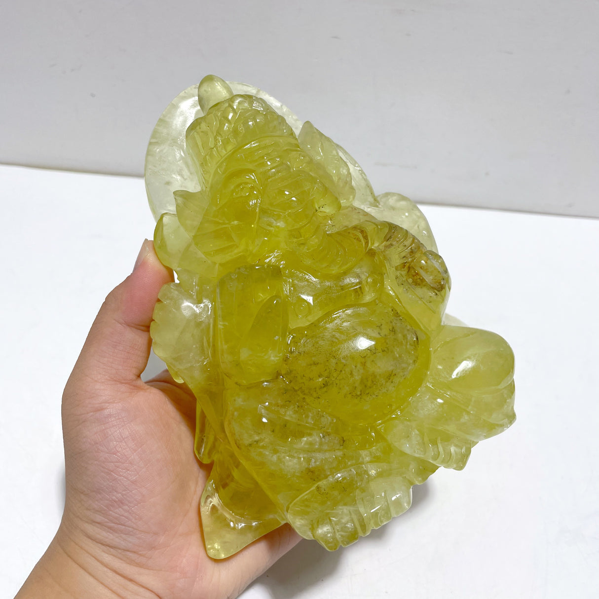 Beautiful Citrine Ganesha Carving
