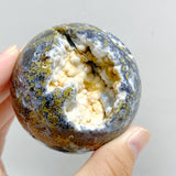 12 Pieces Geode Druzy 8th Vein Ocean Jasper Spheres