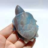 15 Pieces Trolleite Stone Sea Turtles Carving