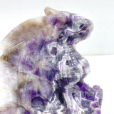 Unique Chevron Amethyst Flying Dragon Castle Carving