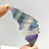 6 Pairs Small Fluorite Butterfly Wing Carving With Stand - Wholesale Crystals